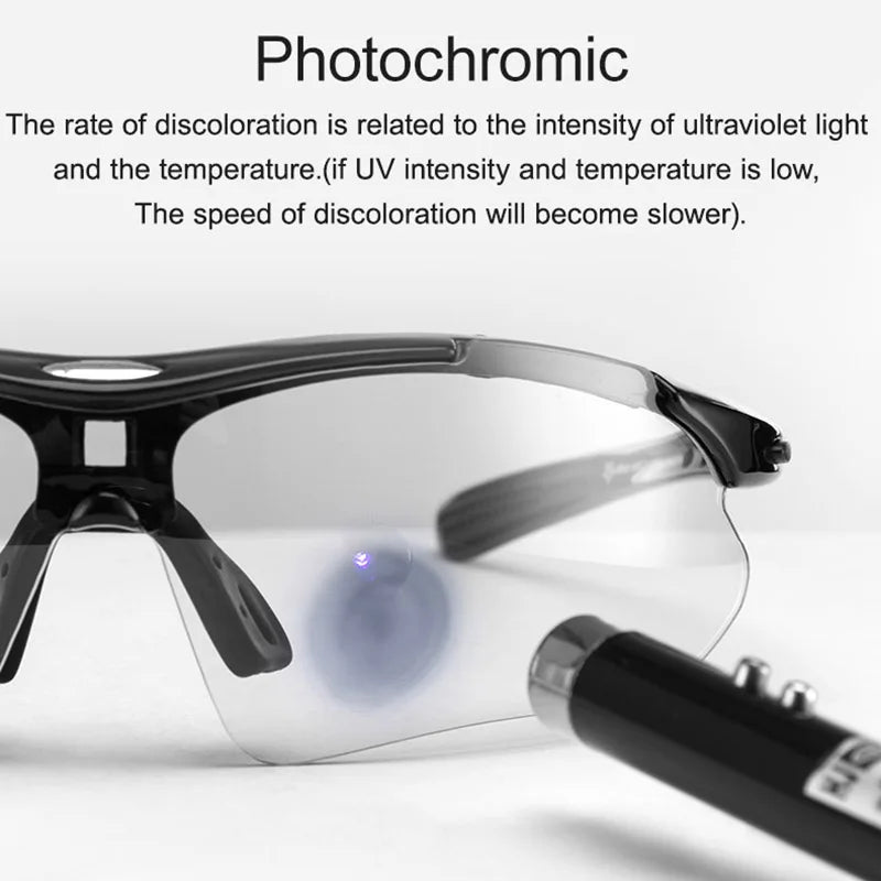 Photochromic Cycling Sunglasses for Men and Women