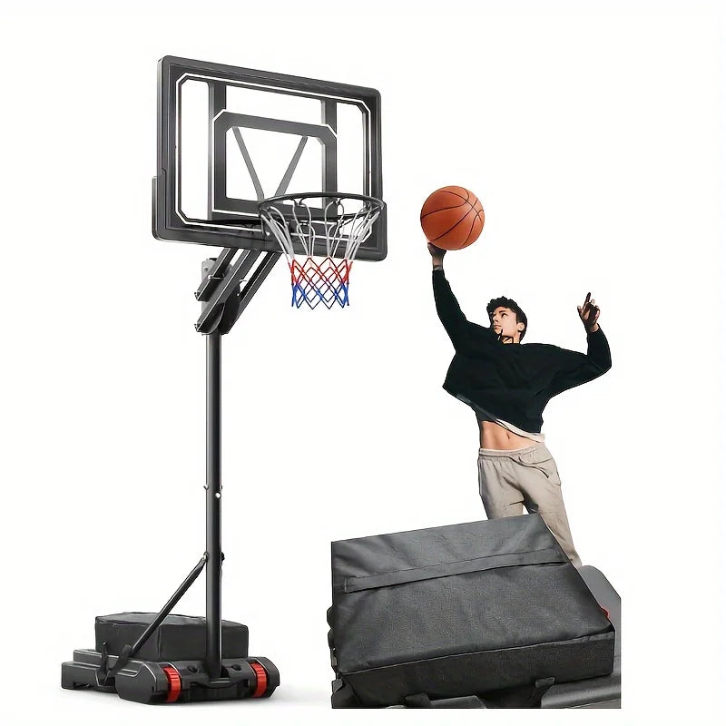 1 Basketball Hoop Outdoor Adjustable Height Portable System
