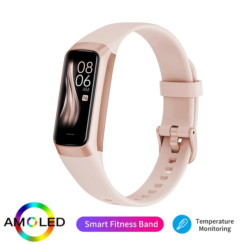 LIGE 1.1 Inch Amoled Smart Watch for Fitness Tracking