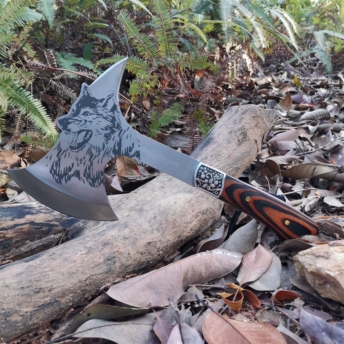 Camping Hatchet Forged Steel Survival Axe With Nylon Sheath