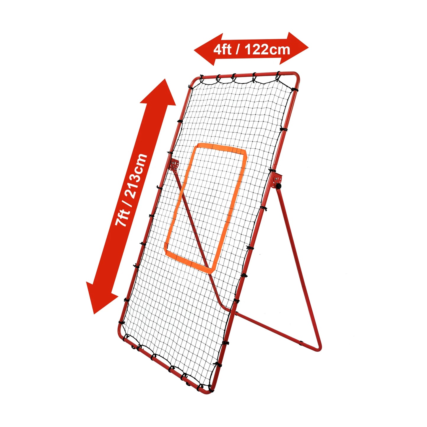 Volleyball Rebound Net with 5 Adjustable Angles, 7x4ft