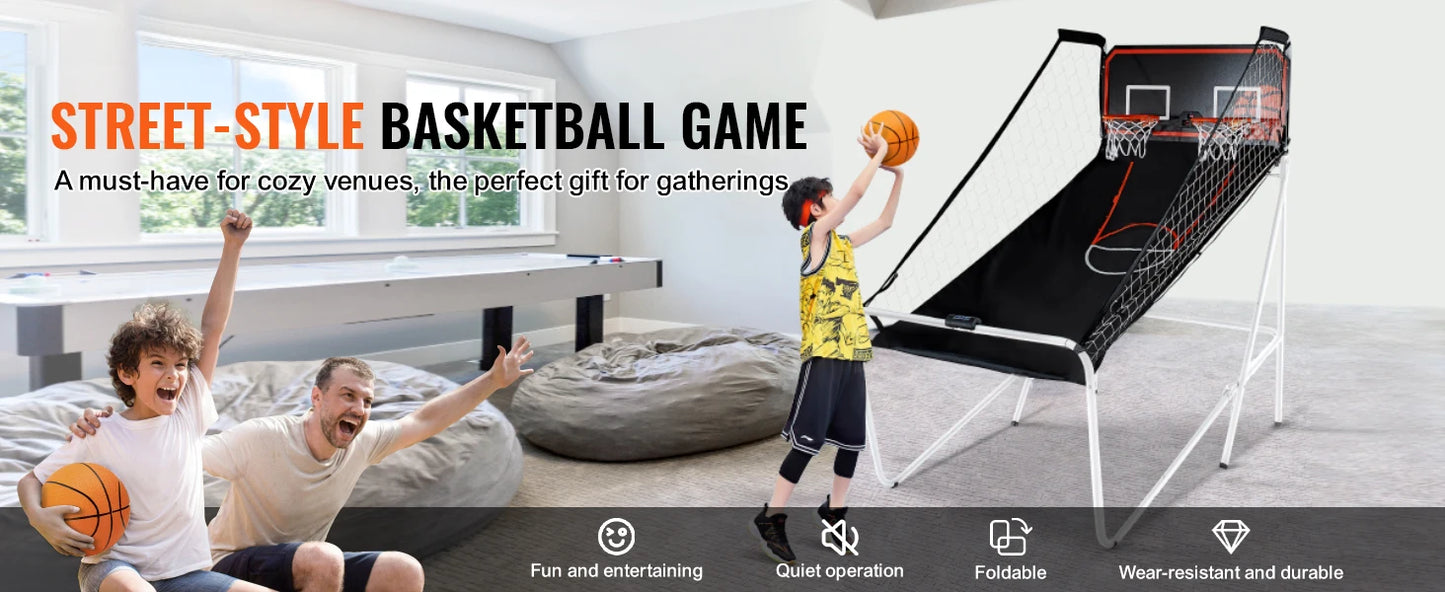 SucceBuy Foldable Indoor Basketball Arcade Game 2 Player