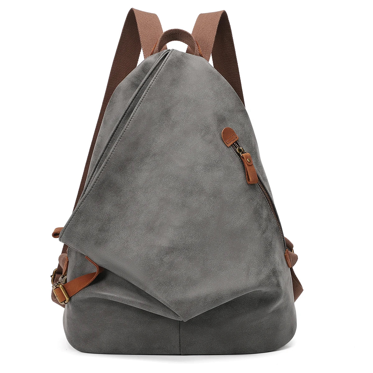 KL928 PU Leather Vintage Backpack for Travel and Hiking