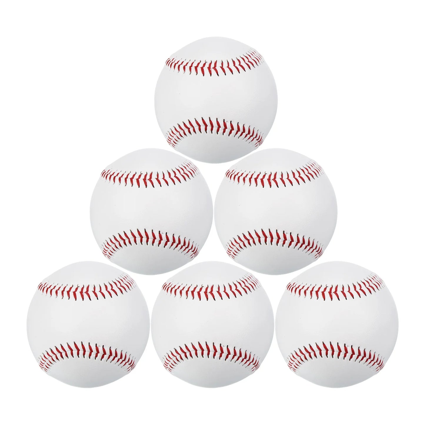 9 Inch Leatherette Baseballs Bulk Pack for Practice