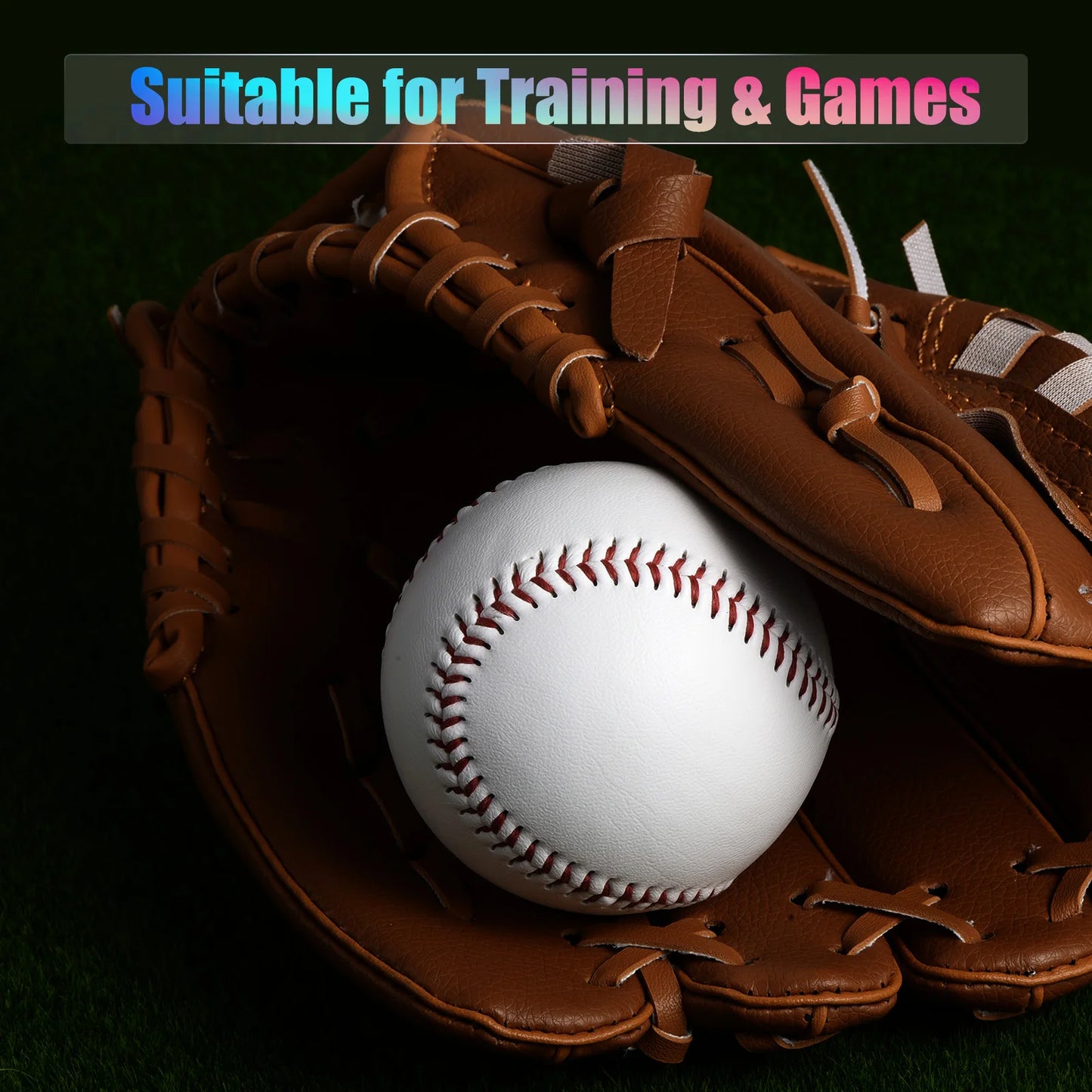 9 Inch Leatherette Baseballs Bulk Pack for Practice