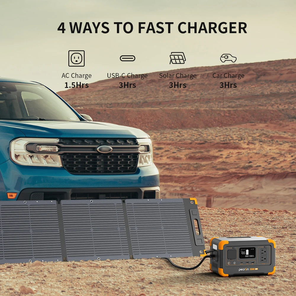 Pecron E300LFP Portable Solar Power Station 288Wh LiFePO4