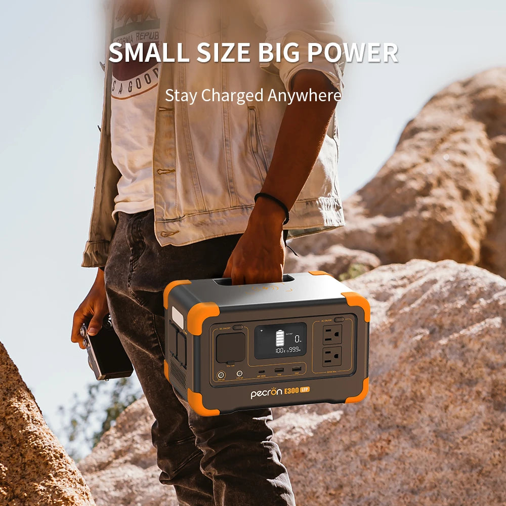 Pecron E300LFP Portable Power Station 600W Fast Charging