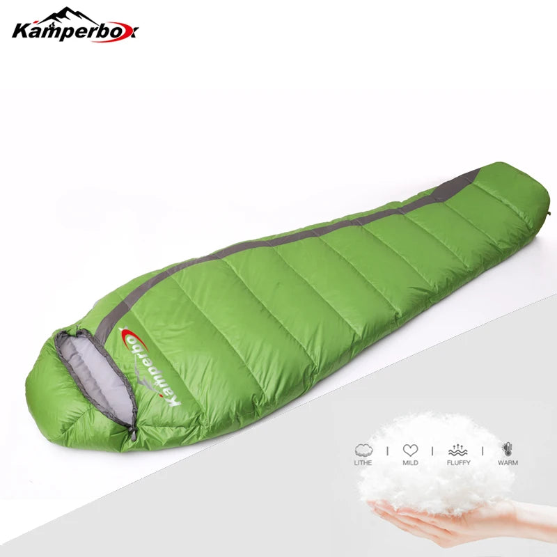 Kamperbox Down Sleeping Bag Ultralight For Winter Camping
