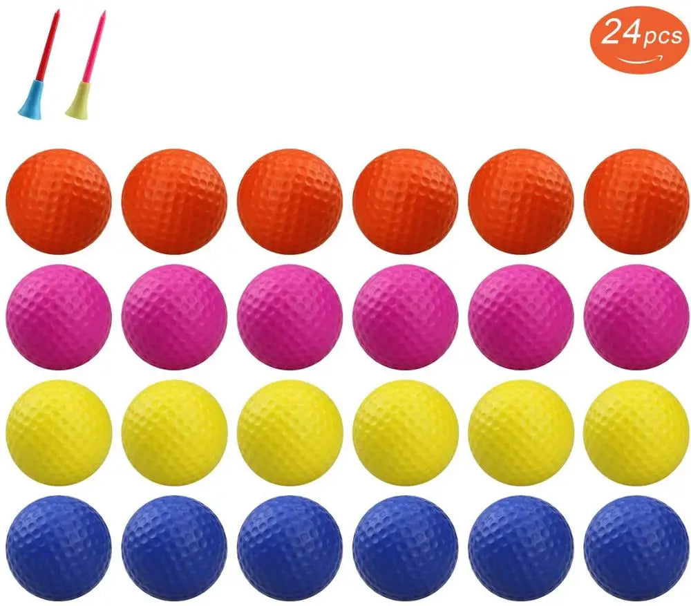 Crestgolf Foam Practice Golf Balls 12 Pack IndoorOutdoor
