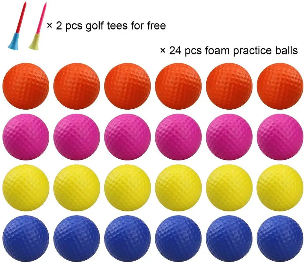 Crestgolf Foam Practice Golf Balls 12 Pack IndoorOutdoor