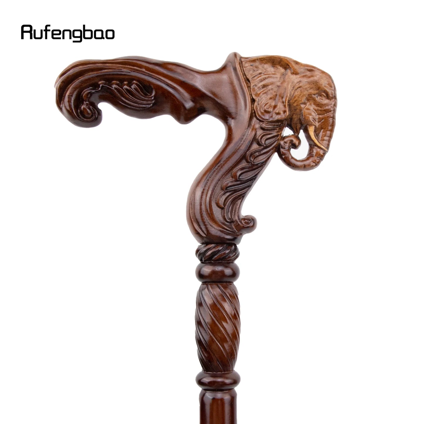 Elephant Brown Wooden Fashion Walking Stick 93cm Cane