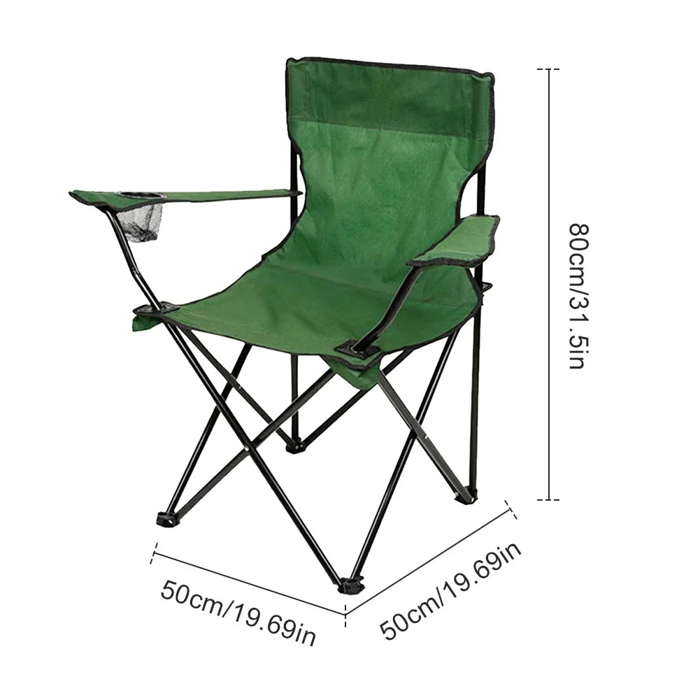 Outdoor Foldable Chair Camping Chair with Bottle Holder
