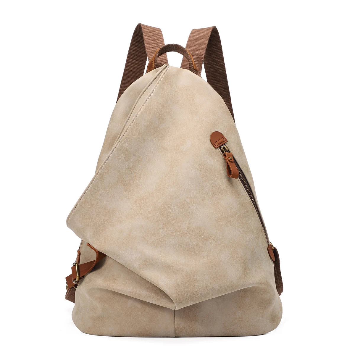 KL928 PU Leather Vintage Backpack for Travel and Hiking