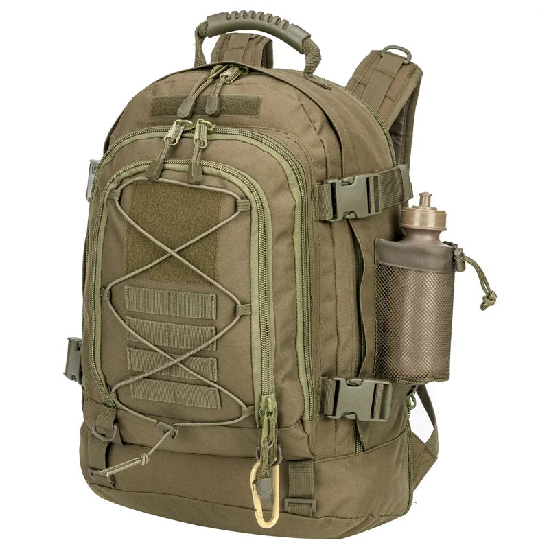 LQARMY 60L Tactical Travel Backpack With MOLLE System