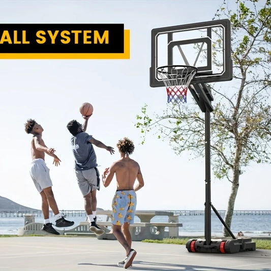 1 Basketball Hoop Outdoor Adjustable Height Portable System