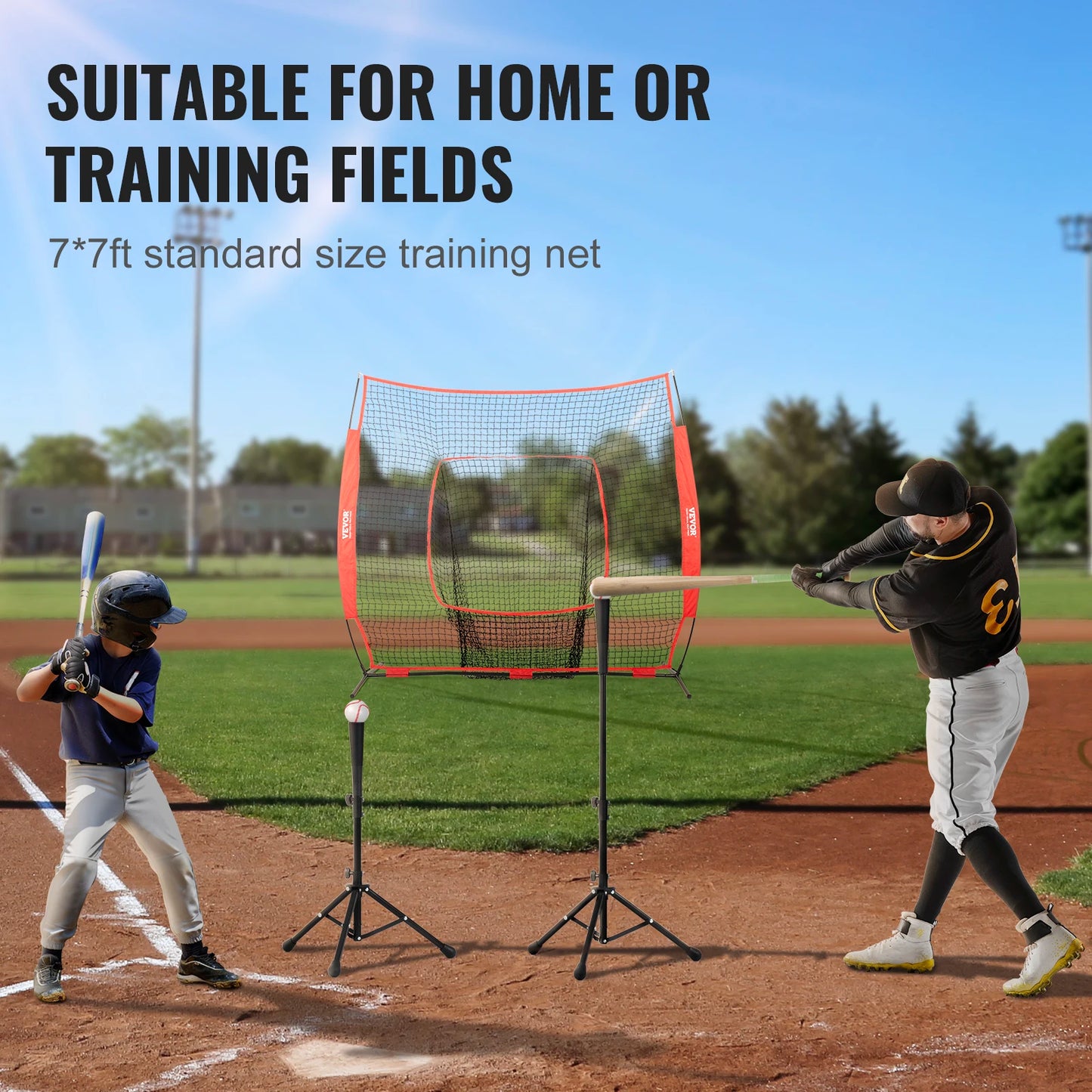 Portable Baseball Practice Net For Hitting And Pitching