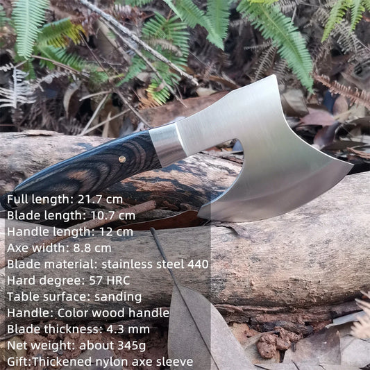 Camping Hatchet Forged Steel Survival Axe With Nylon Sheath
