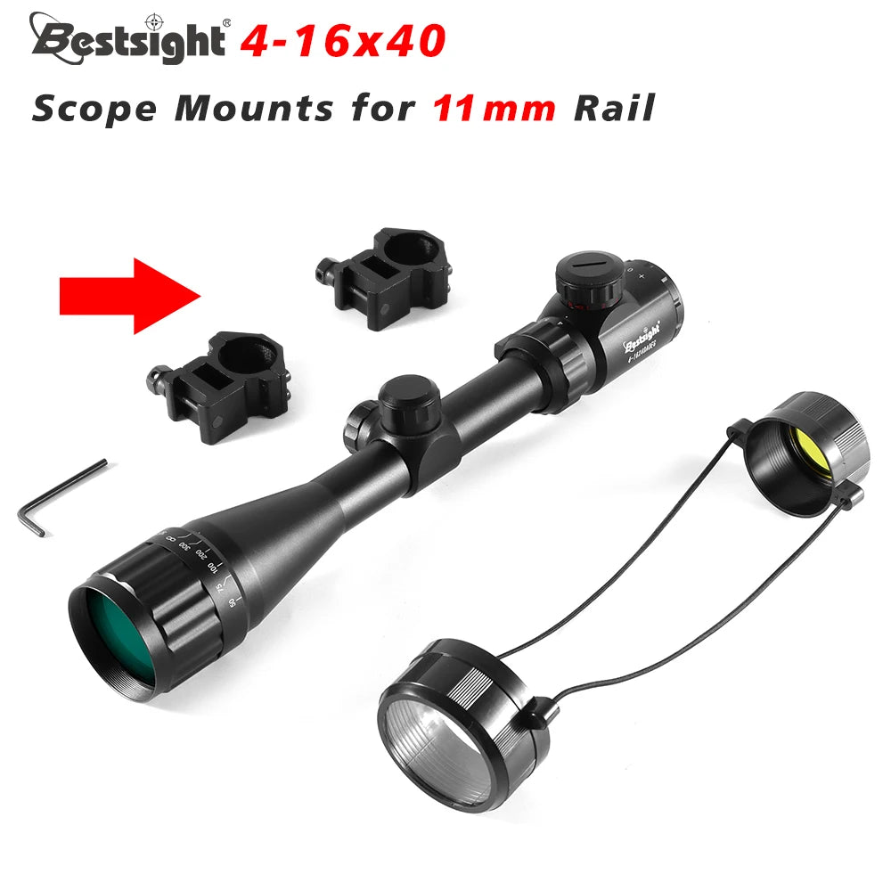 4-16X40 AOE Optics Hunting Riflescope Red Green Dot