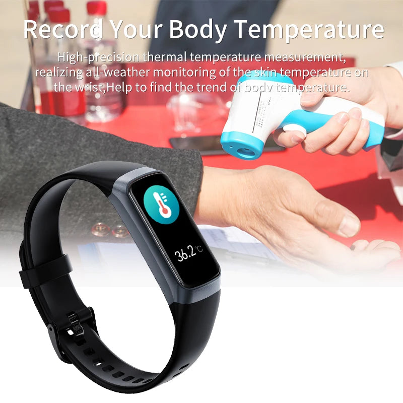 LIGE 1.1 Inch Amoled Smart Watch for Fitness Tracking