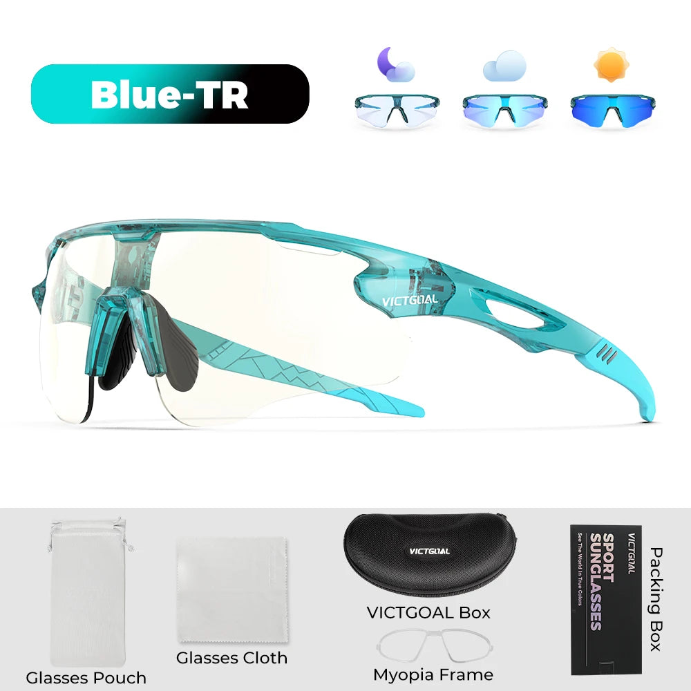 Photochromic Sports Sunglasses for Cycling and Outdoor Activities