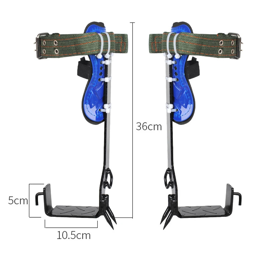 Durable Tree Climbing Gear with Safety Belt and Spikes