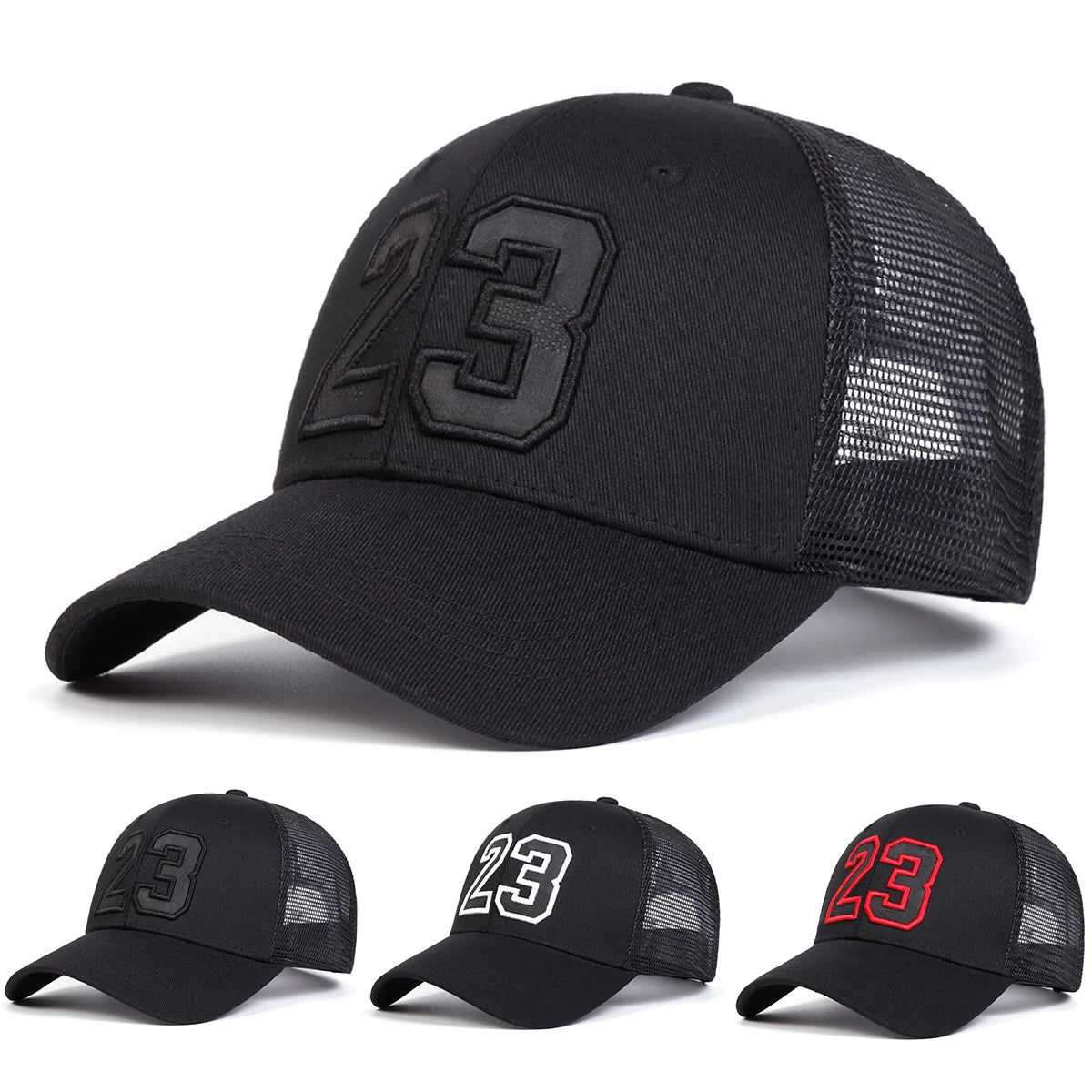 1Piece Unisex Number 23 Baseball Net Hat for Travel