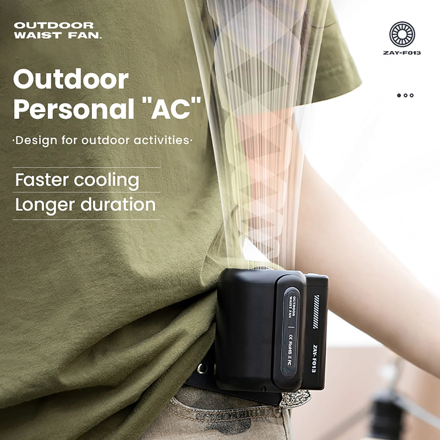 Rechargeable Leafless Portable Electric Fan for Camping