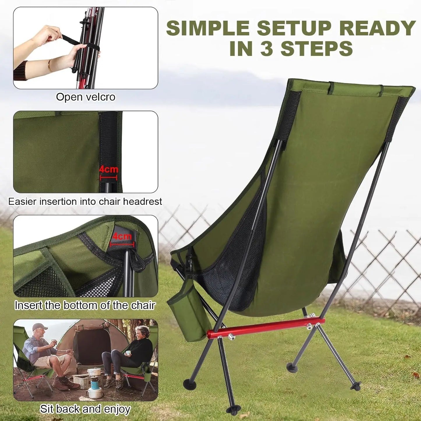 Outdoor Camping Ultralight Folding Chair for All Adventures