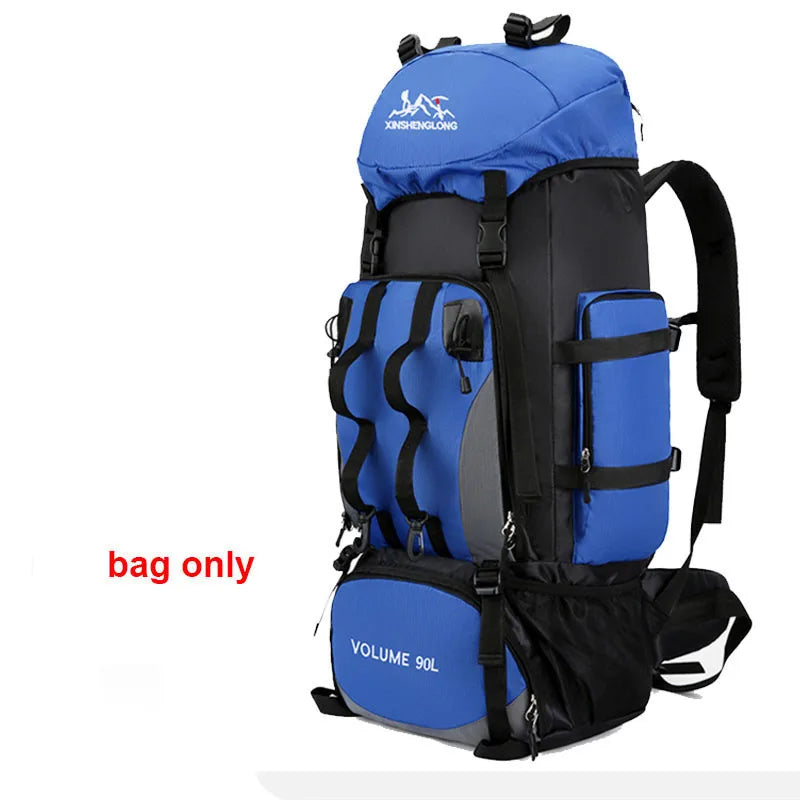 90L Waterproof Hiking Camping Backpack Rucksack for Men