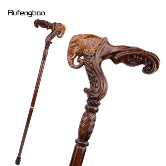 Elephant Brown Wooden Fashion Walking Stick 93cm Cane