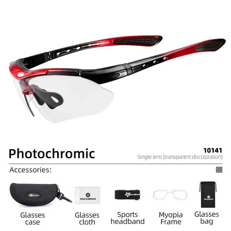 Photochromic Cycling Sunglasses for Men and Women
