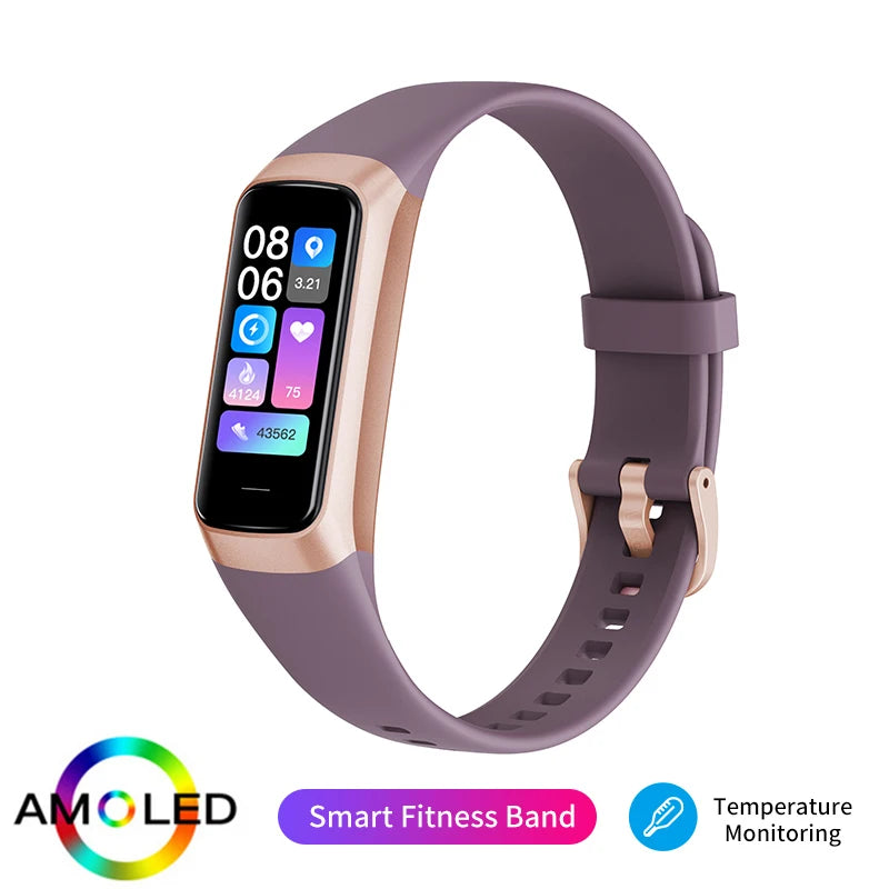 LIGE 1.1 Inch Amoled Smart Watch for Fitness Tracking