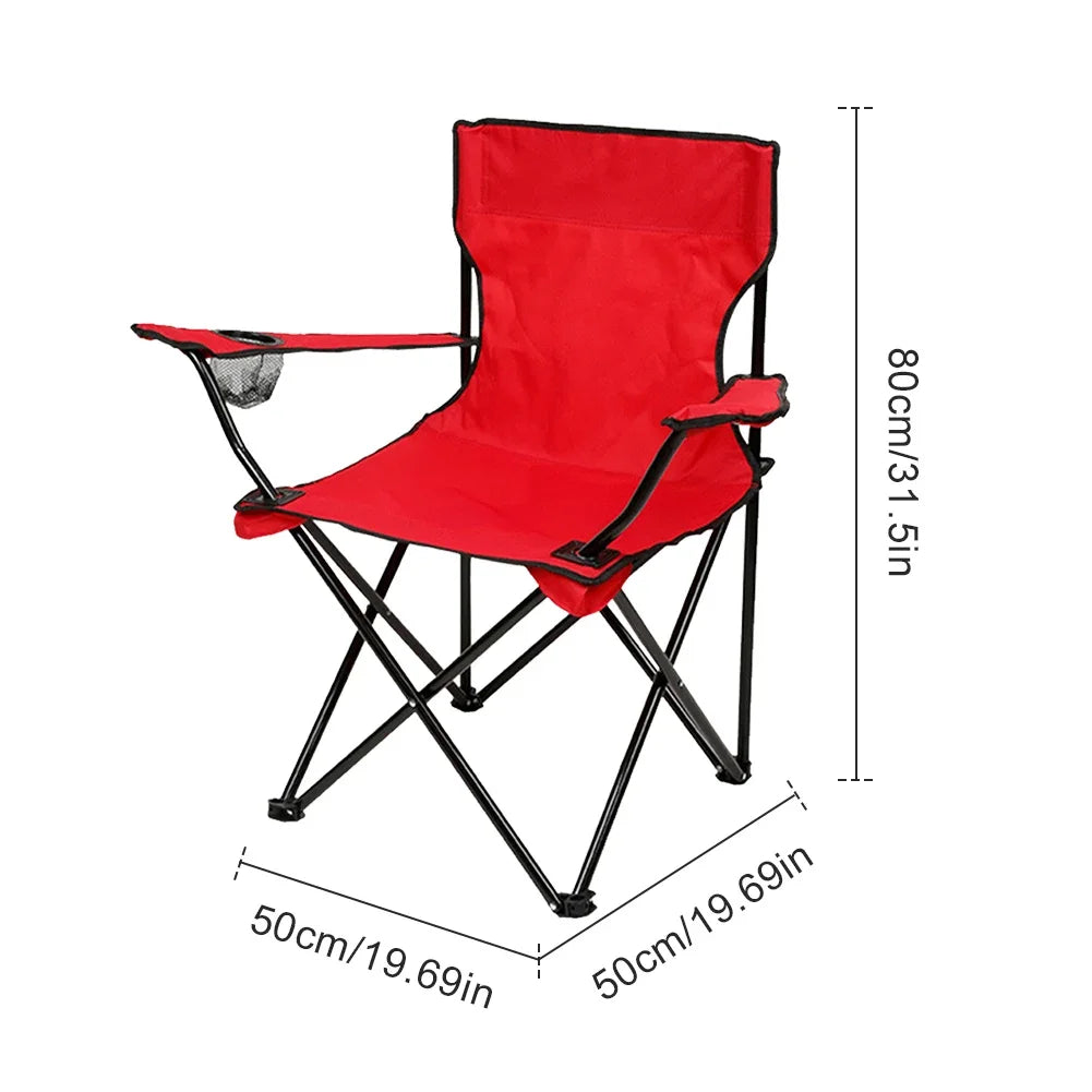 Outdoor Foldable Chair Camping Chair with Bottle Holder