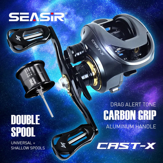 SEASIR Cast-X Baitcasting Reel 7.3:1 Gear Ratio