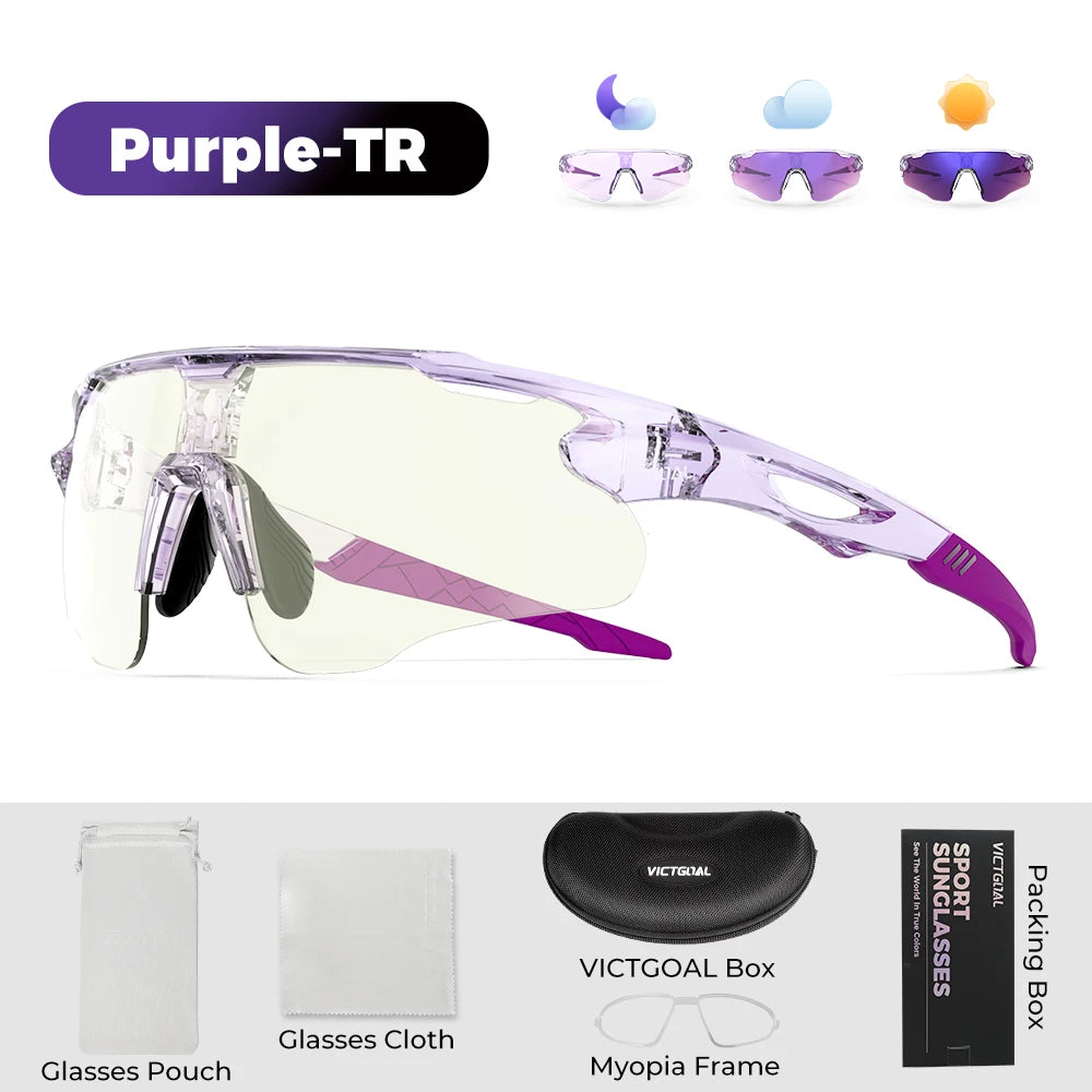 Photochromic Sports Sunglasses for Cycling and Outdoor Activities