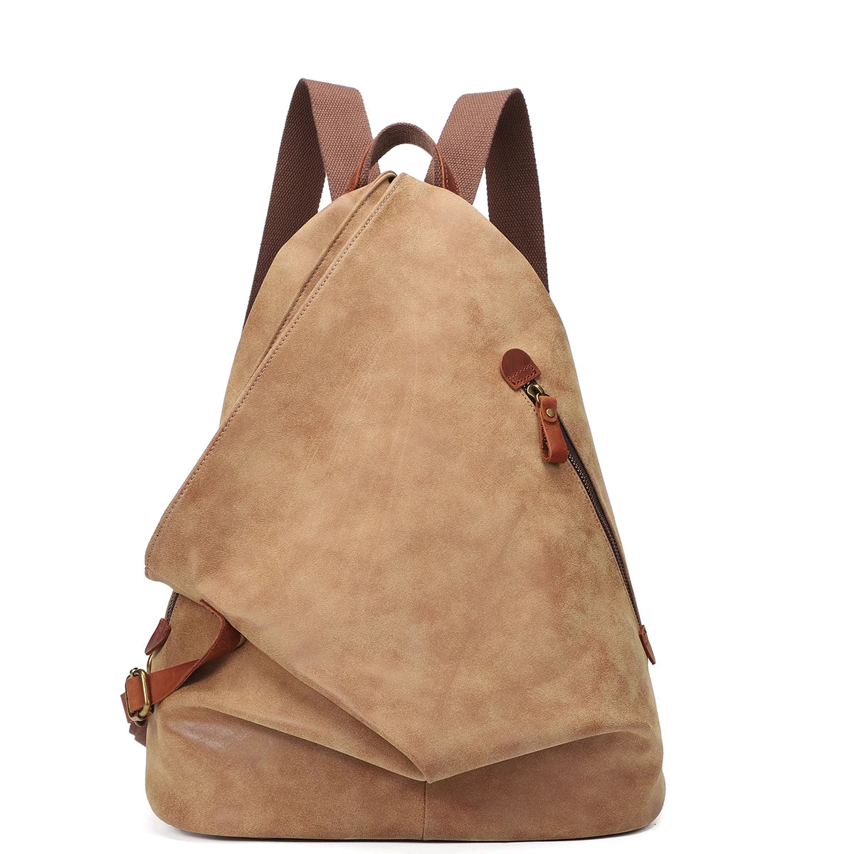 KL928 PU Leather Vintage Backpack for Travel and Hiking