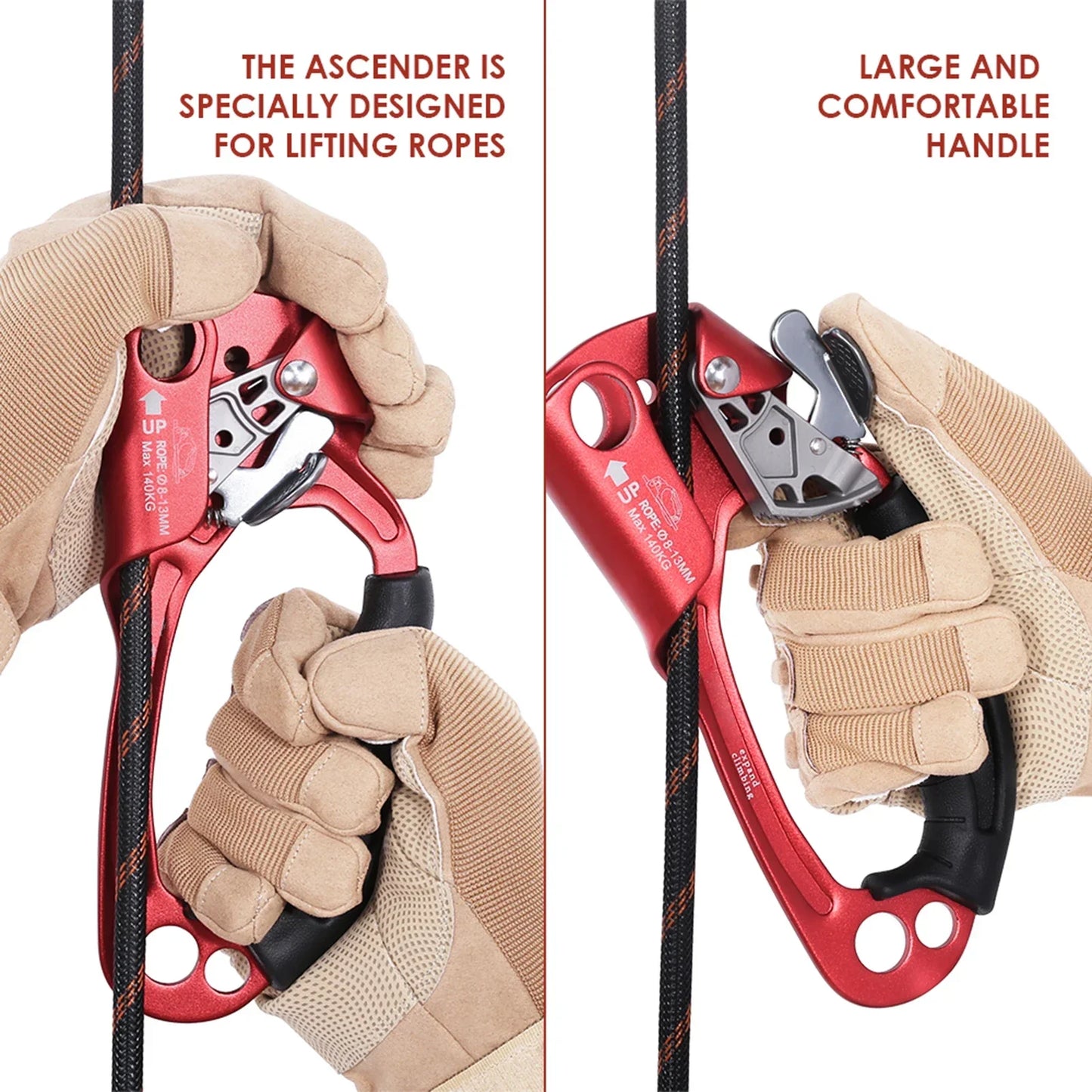 Aluminum Magnesium Alloy Hand Ascender for Climbing