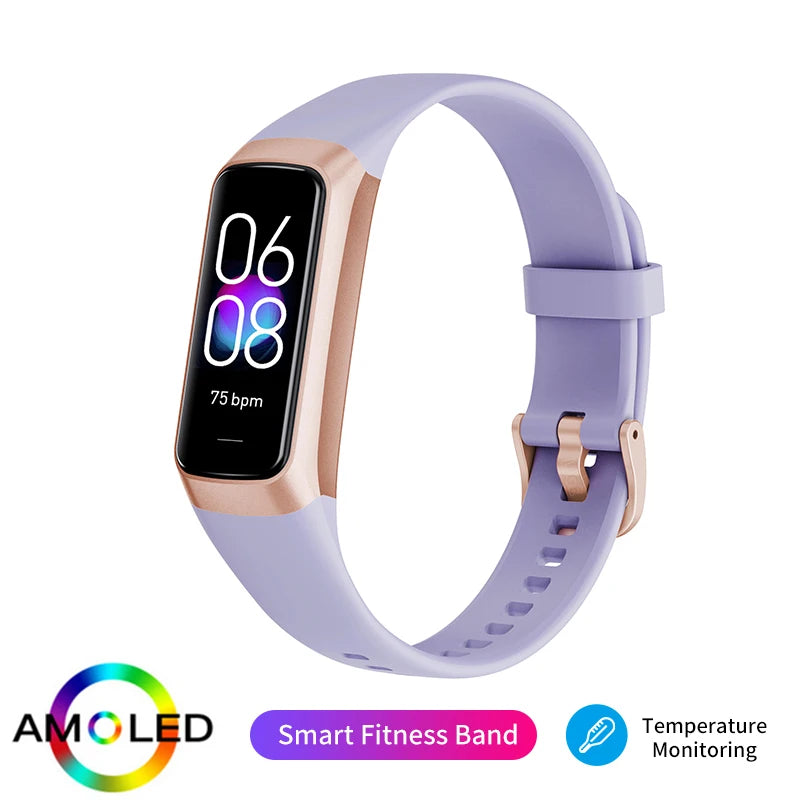 LIGE 1.1 Inch Amoled Smart Watch for Fitness Tracking