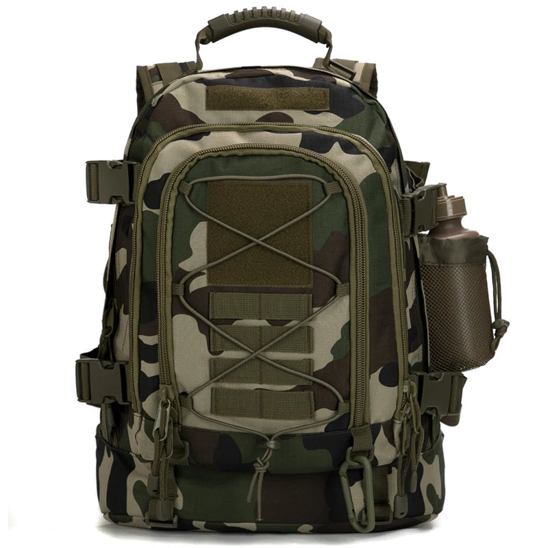 LQARMY 60L Tactical Travel Backpack With MOLLE System