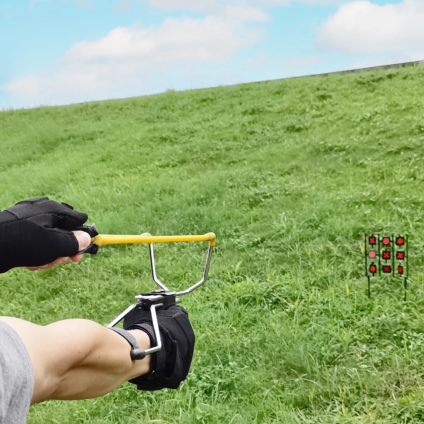 Slingshot Folding Rubberized Hunting Sling Shot for Adults