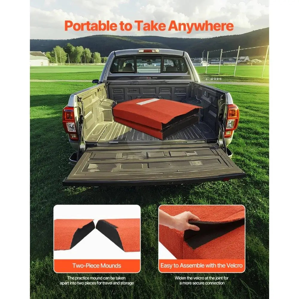 127 Inch Portable Pitching Mound Baseball Softball Training Aid