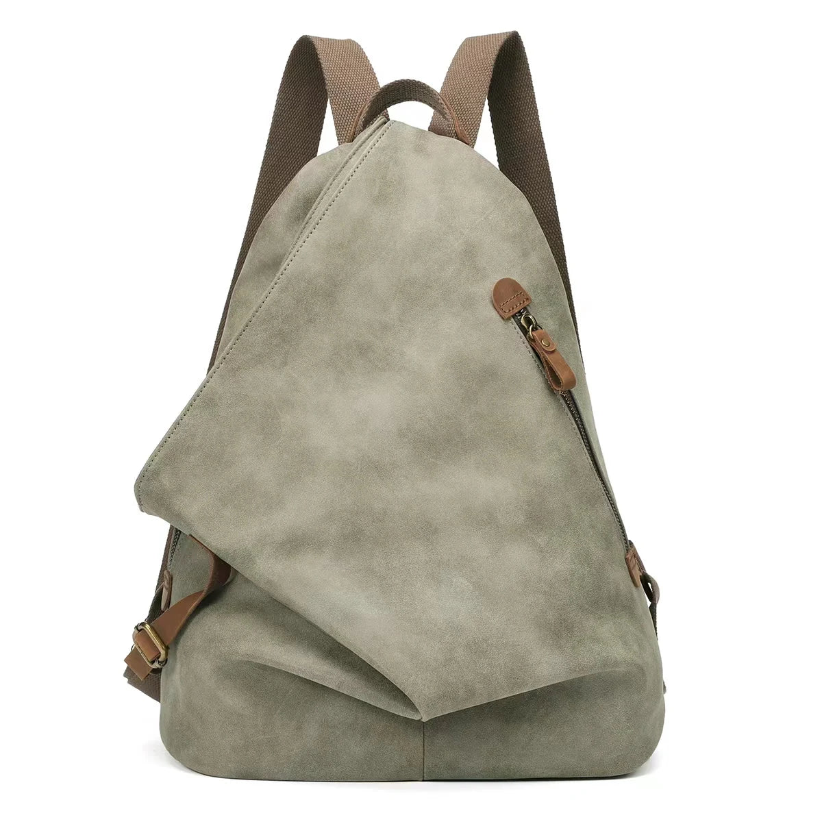 KL928 PU Leather Vintage Backpack for Travel and Hiking