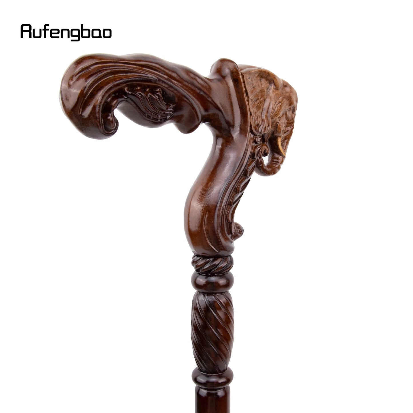 Elephant Brown Wooden Fashion Walking Stick 93cm Cane