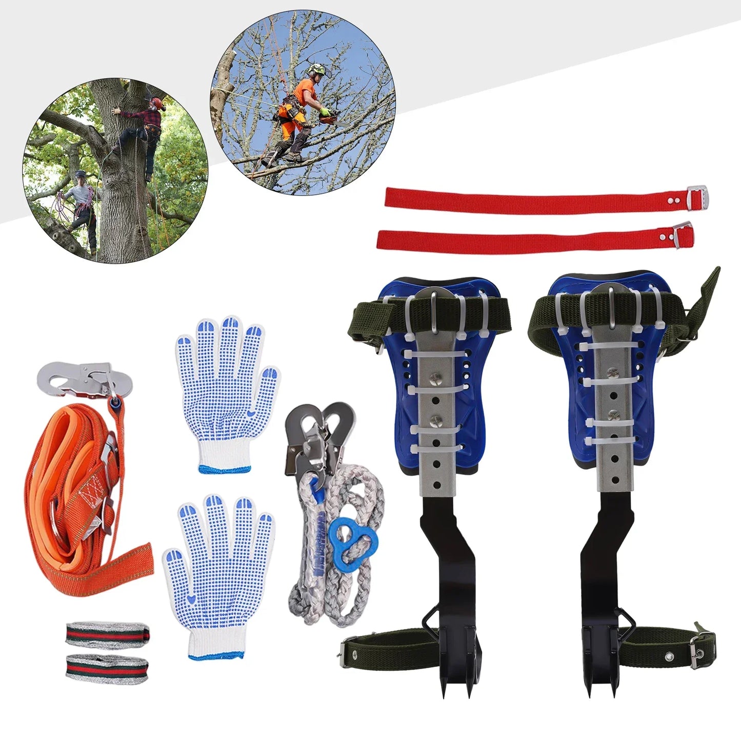 Tree Pole Climber Climbing Spike Kit with Safety Gear