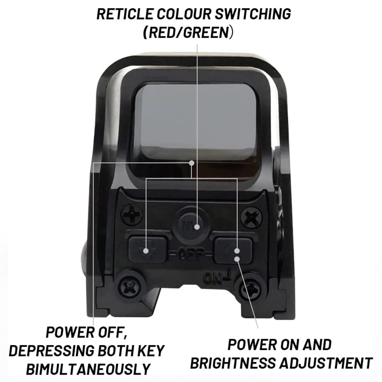 553 Holographic Sight Red Dot Optics for Hunting