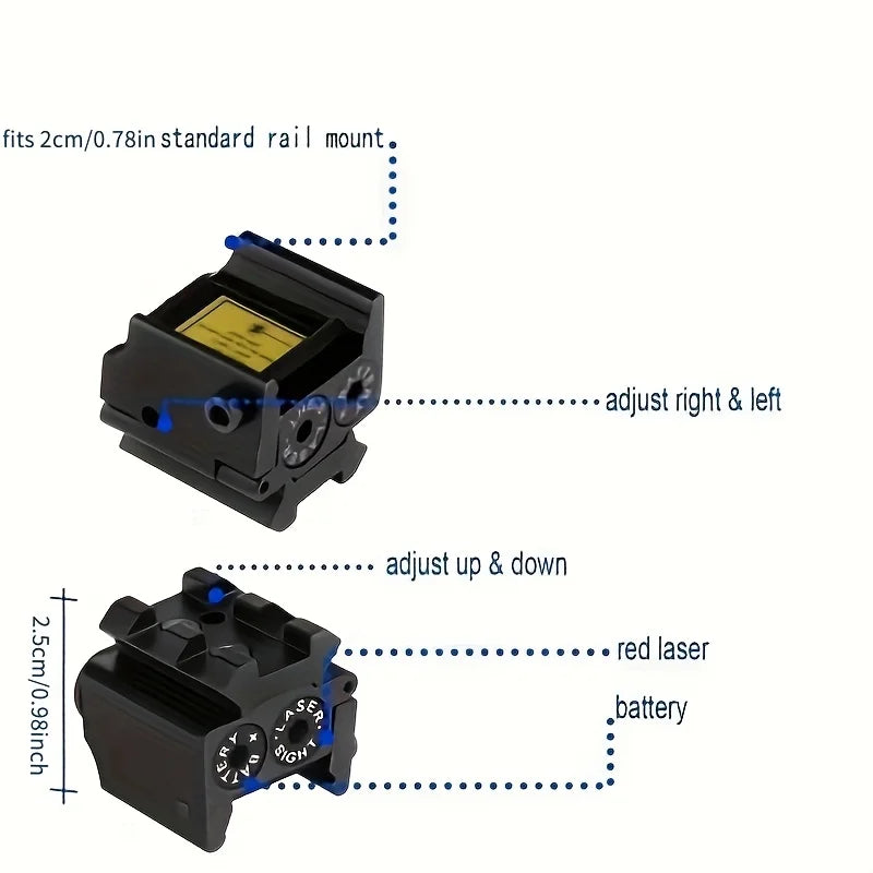 650nm Mini Red Dot Sight Laser for Pistol Handgun