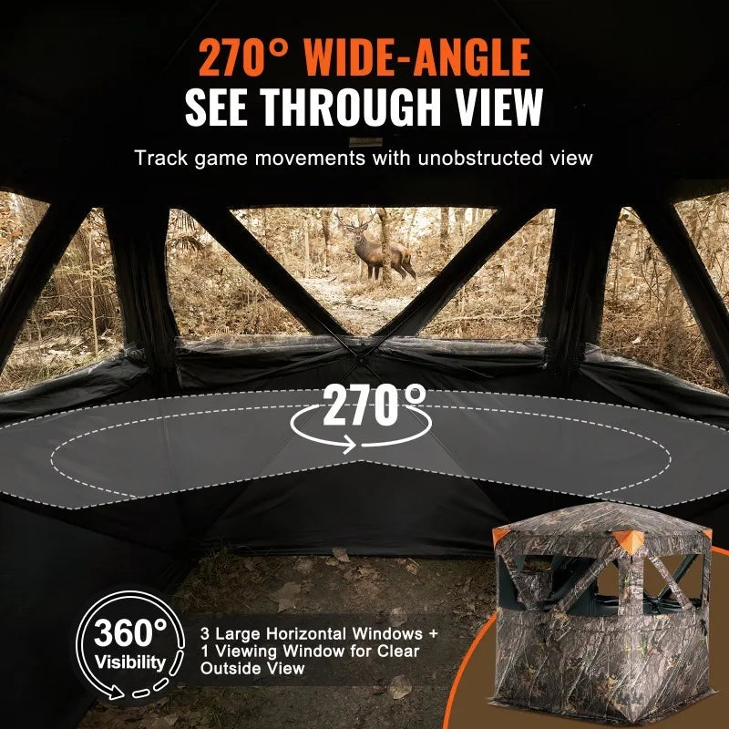 Portable 270 Degree See Through Hunting Blind