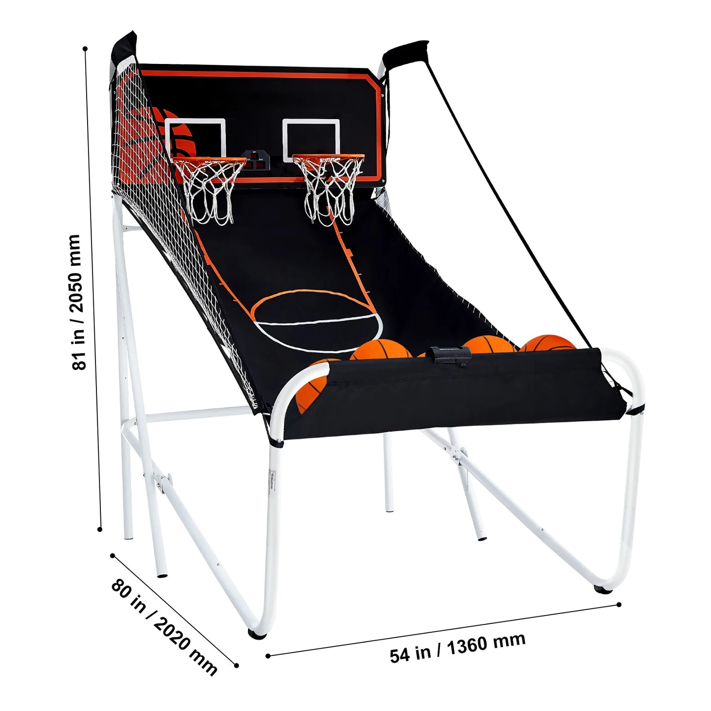SucceBuy Foldable Indoor Basketball Arcade Game 2 Player