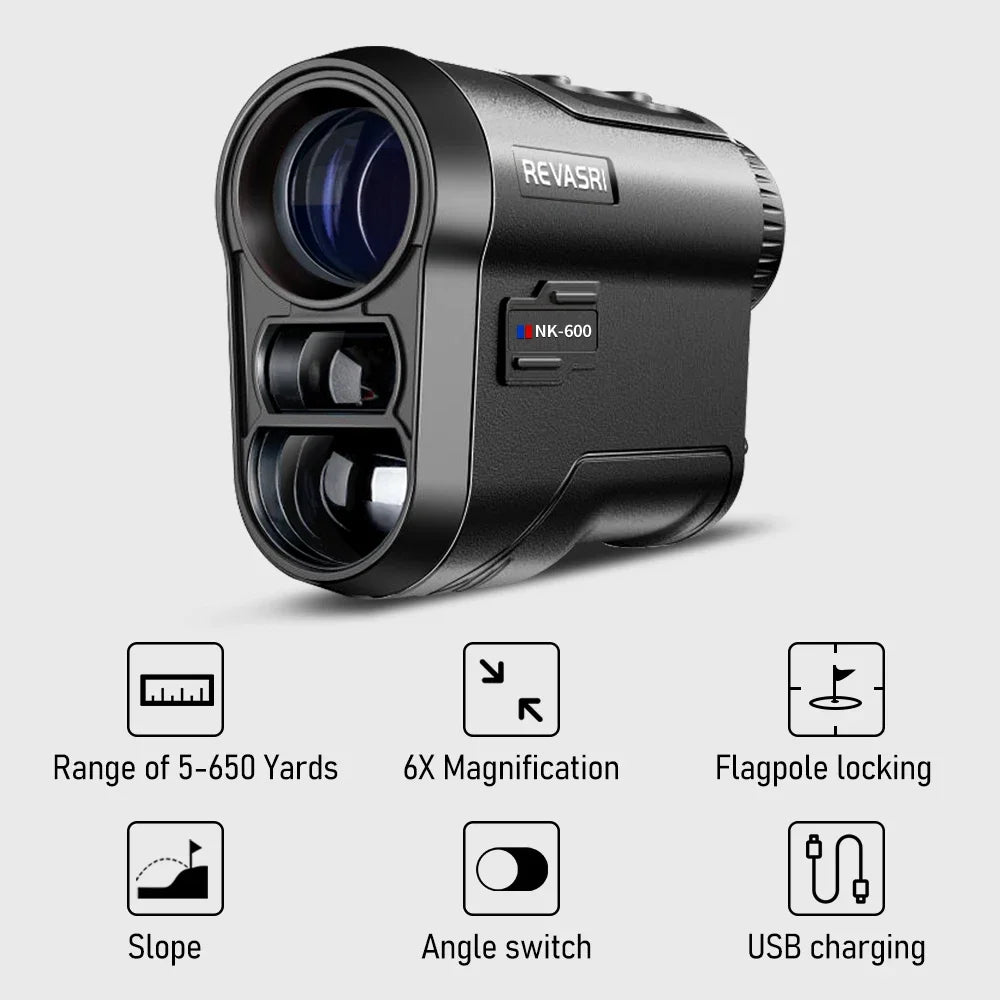 Revasri 600M Golf Laser Rangefinder with Slope
