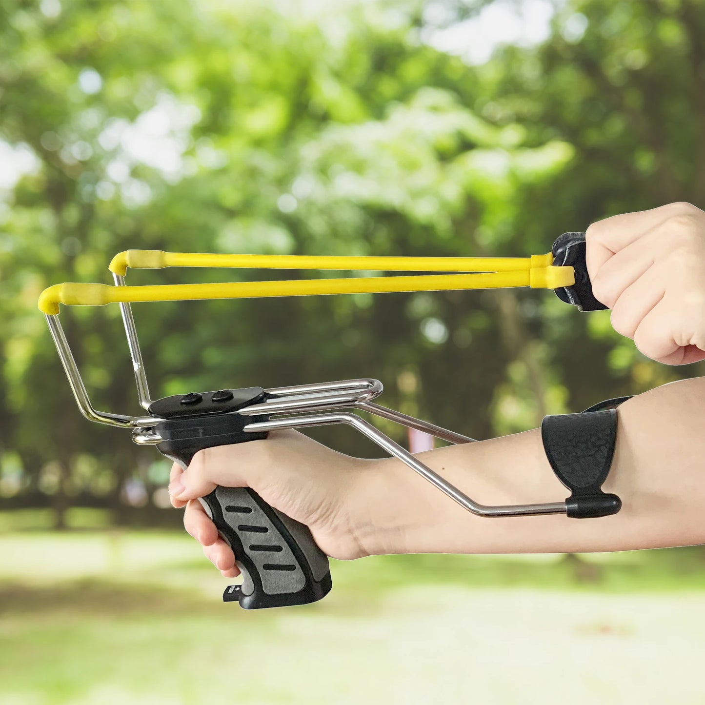 Slingshot Folding Rubberized Hunting Sling Shot for Adults